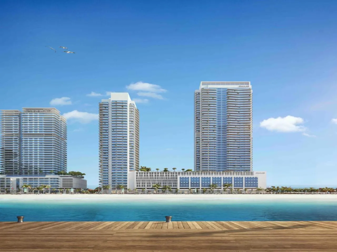 Sleek 1-Bedroom Beachfront Escape In Marina Vista Dubai 0*,